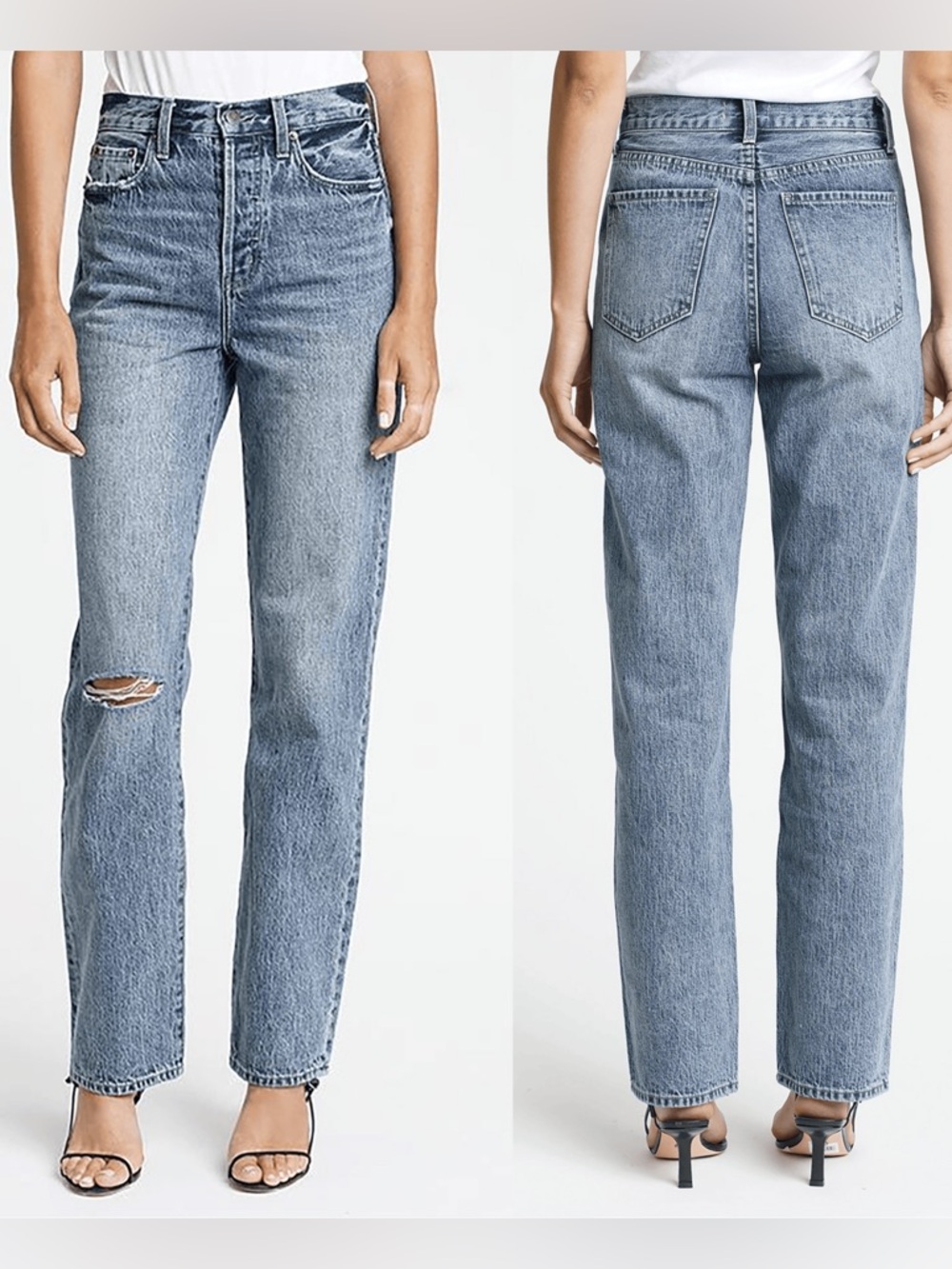 PISTOLA Cassie Super High Rise Straight Jean in Play Day Size 28